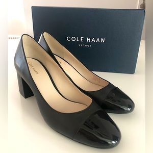 NEW Cole Haan Dawna Grand Women's Black Leather Pump, Size 8